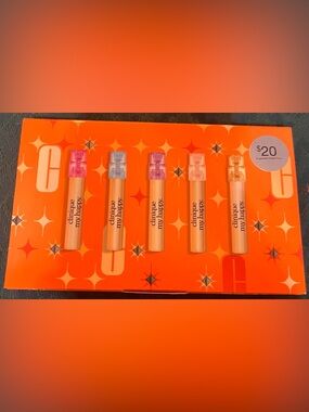 Clinique My Happy Sample Vials with Blue, Purple & Pink Caps